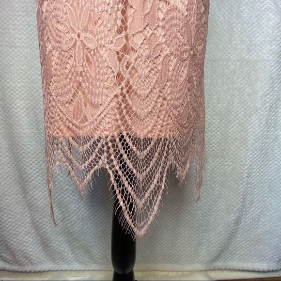 Pink Lace Tunic Dress Size Large NWOT - Picture 5 of 11